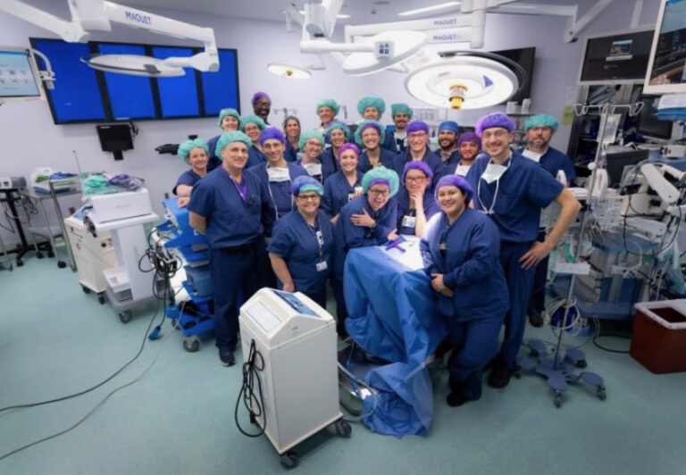 The team of medical professionals who recently helped perform the delicate operation of separating conjoined twins